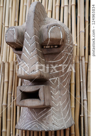 Cultural artifact of Guro People, Ivory Coast or Cote d Ivoire, West Africa 124963834