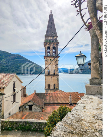 Church near the Old Town of Perast, Montenegro Church near the Old Town of Perast, Montenegro 124964395