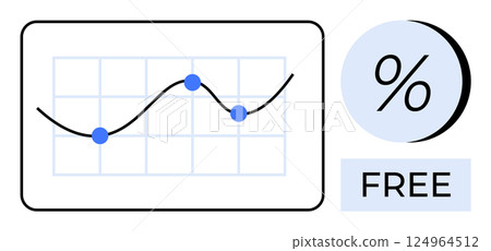 3 Data Point Line Graph Data graph with line chart and three blue data... - Stock Illustration ...