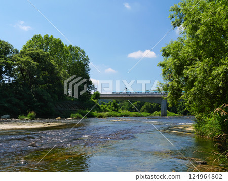 流經仙台市的廣瀨川景色（宮城縣仙台市） 124964802