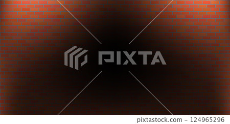 Vector Brick Wall Background. Abstract Red Brick Pattern 124965296
