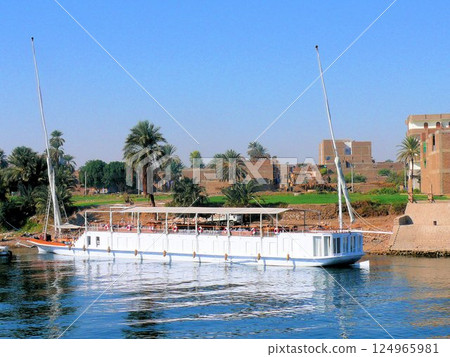 My Felucca, Old Egyptian Sailboat, Ride Down The Nile My Felucca, Old Egyptian Sailboat, Ride Down The Nile 124965981
