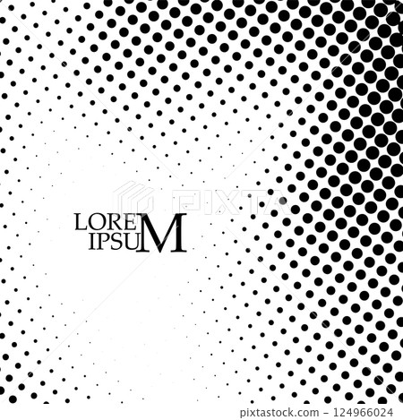 Halftone dot background. hand drawing. Not AI, Vector illustration. Halftone dot background. hand drawing. Not AI, Vector illustration. 124966024
