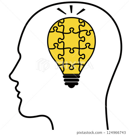 Light bulb and people illustration 124966743