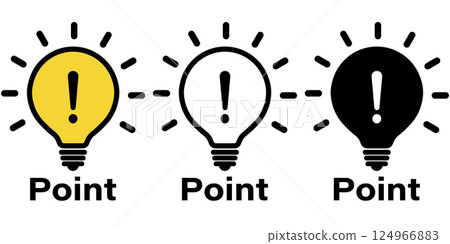 點亮的燈泡的插圖 124966883