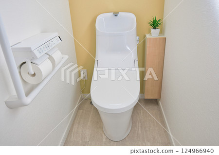 Housing image: Newly built house: Clean and bright tank-type toilet 124966940