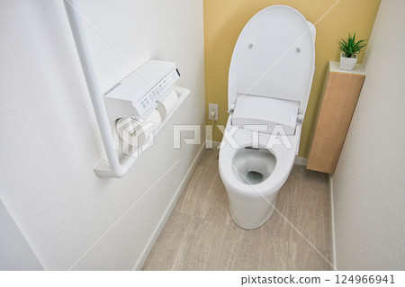 Housing image: Newly built house: Clean and bright tank-type toilet 124966941