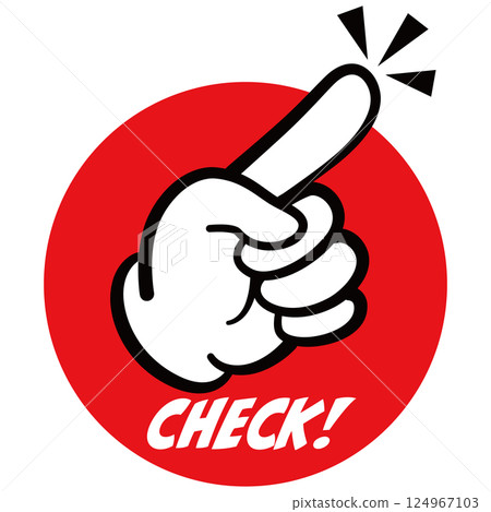 傳達支票的手形圖標 124967103