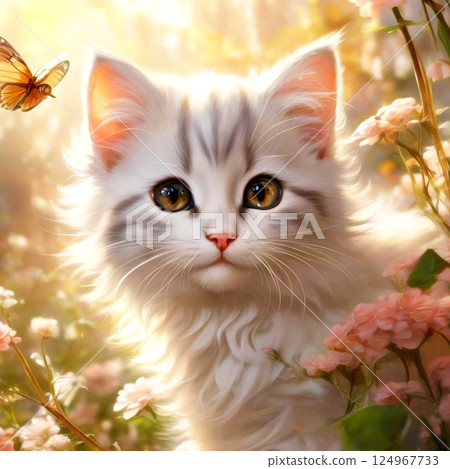 高貴的白貓 124967733