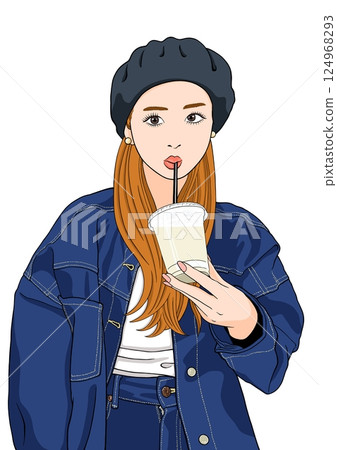 一個女人喝一杯 124968293