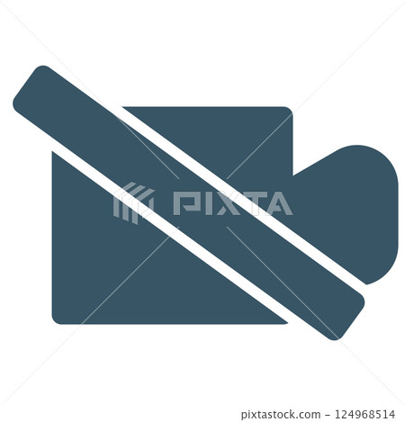 攝影機圖示禁止拍攝 124968514