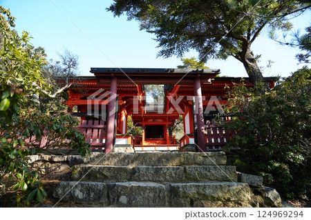 The inner sanctuary at the summit of Miyajima The inner sanctuary at the summit of Miyajima 124969294
