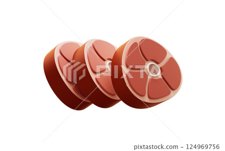 isolated, cuisine, drumstick 124969756