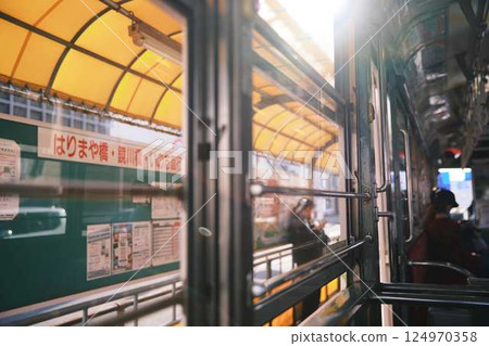 電車軌道汽車內部 124970358