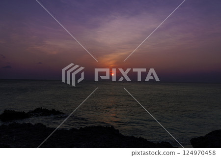 來間島的日落 來間島的日落 124970458