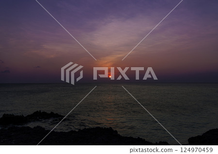 來間島的日落 來間島的日落 124970459