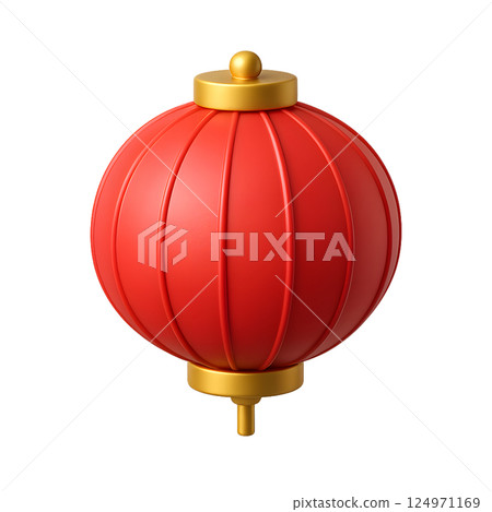 紅色中國燈籠 124971169