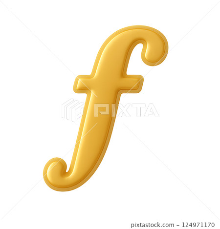 金色的強音音樂符號 金色的強音音樂符號 124971170