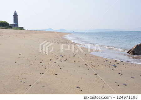 The coast near Ogijima Lighthouse The coast near Ogijima Lighthouse 124971193