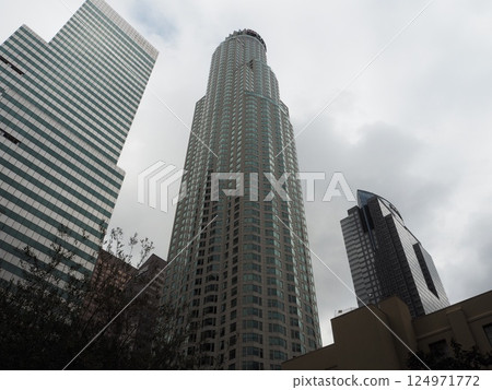 Library Tower, a skyscraper in Los Angeles Library Tower, a skyscraper in Los Angeles 124971772