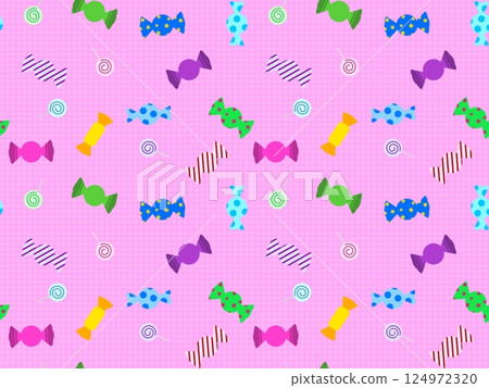 Candy seamless pattern G-4' Candy seamless pattern G-4' 124972320