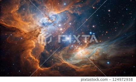 Cosmic Flames: The Fiery Heart of the Universe 124972938