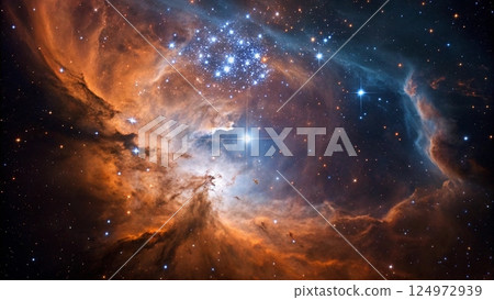 Cosmic Flames: The Fiery Heart of the Universe 124972939