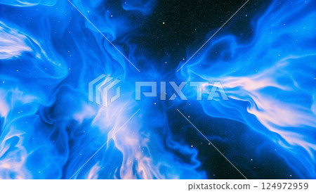 Celestial Blue Nebula Space Art Celestial Blue Nebula Space Art 124972959