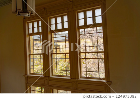 從窗口看到的櫻花 124973382