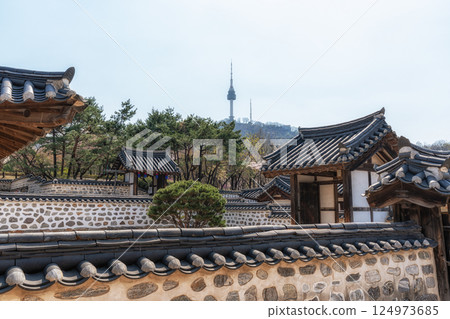 Namsangol Hanok Village and Namsan Tower 124973685
