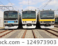 E231系列車在三鷹車輛中心列車行駛（試運轉） 124973903