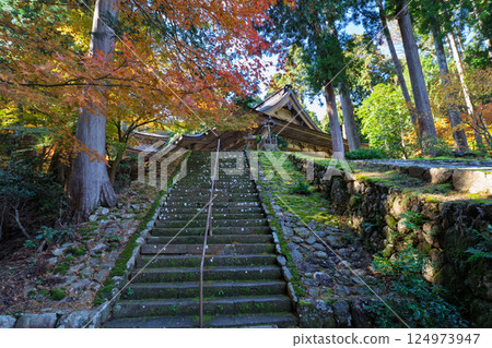 福井縣若狹小濱市的明通寺紅葉盛景拍攝 福井縣若狹小濱市的明通寺紅葉盛景拍攝 124973947