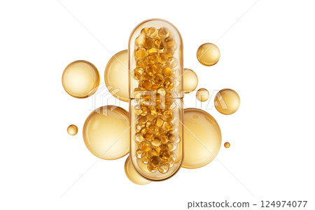 isolated, yellow, moisturizing 124974077