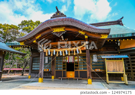 三重縣津市由岐神社的風景 124974175