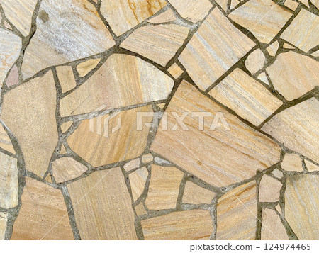 Orange paving stones Orange paving stones 124974465