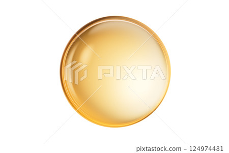 Golden liquid oil bubble sphere, 3d rendering. Golden liquid oil bubble sphere, 3d rendering. 124974481