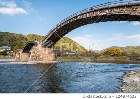 [Kintai Bridge and Nishiki River] 124974522