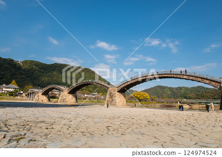 [Kintai Bridge and Iwakuni Castle] 124974524