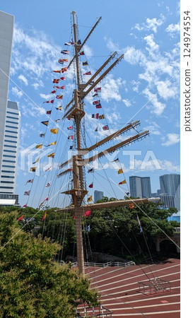 市區景觀東京港竹芝碼頭碼頭 124974554