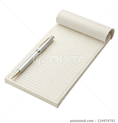 A blank memo pad with subtle paper texture A blank memo pad with subtle paper texture 124974791