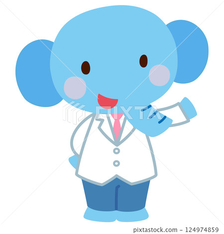 穿白大褂的大象 大象醫生 124974859