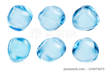 isolated, serum, waterdrop 124974873