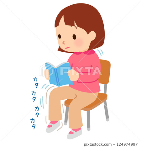 Children with a habit of fidgeting/hyperactivity 124974997