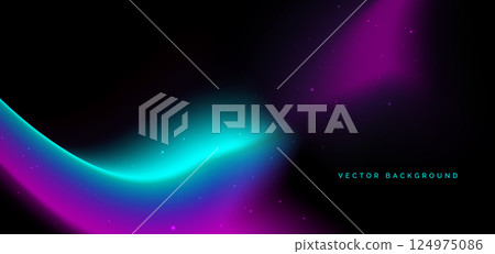 Blue and pink gradient on dark background. You use can banner, brochre, presentation. 124975086