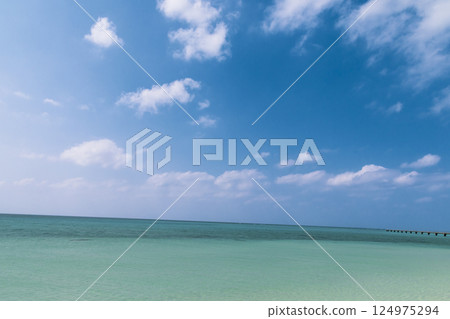 Miyakojima 17END Cobalt blue sea and blue sky Miyakojima 17END Cobalt blue sea and blue sky 124975294