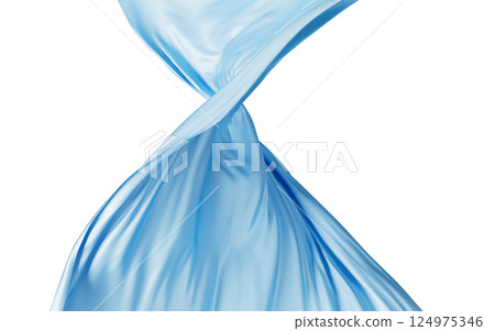 Smooth wave cloth background, 3d rendering. Smooth wave cloth background, 3d rendering. 124975346