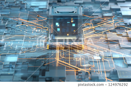 cyberspace, future, glowing 124976292