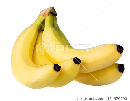 Banana fruit isolated on a white background 124976390