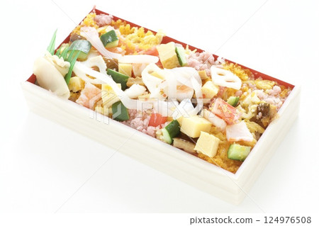 Spring leaflet sushi 124976508