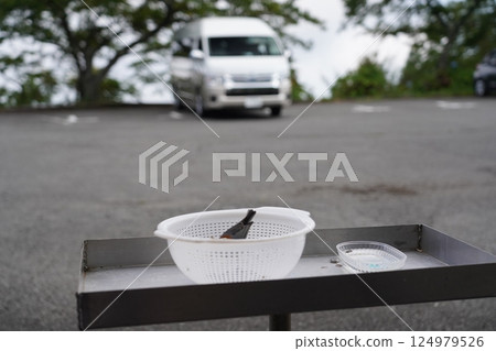 橫峰寺停車場裡的一隻鳥 124979526